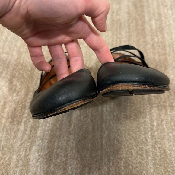 L’Amour Des Pieds Caiden Leather Ballet Flats Shoes Black Women Size 10M - Picture 3 of 11
